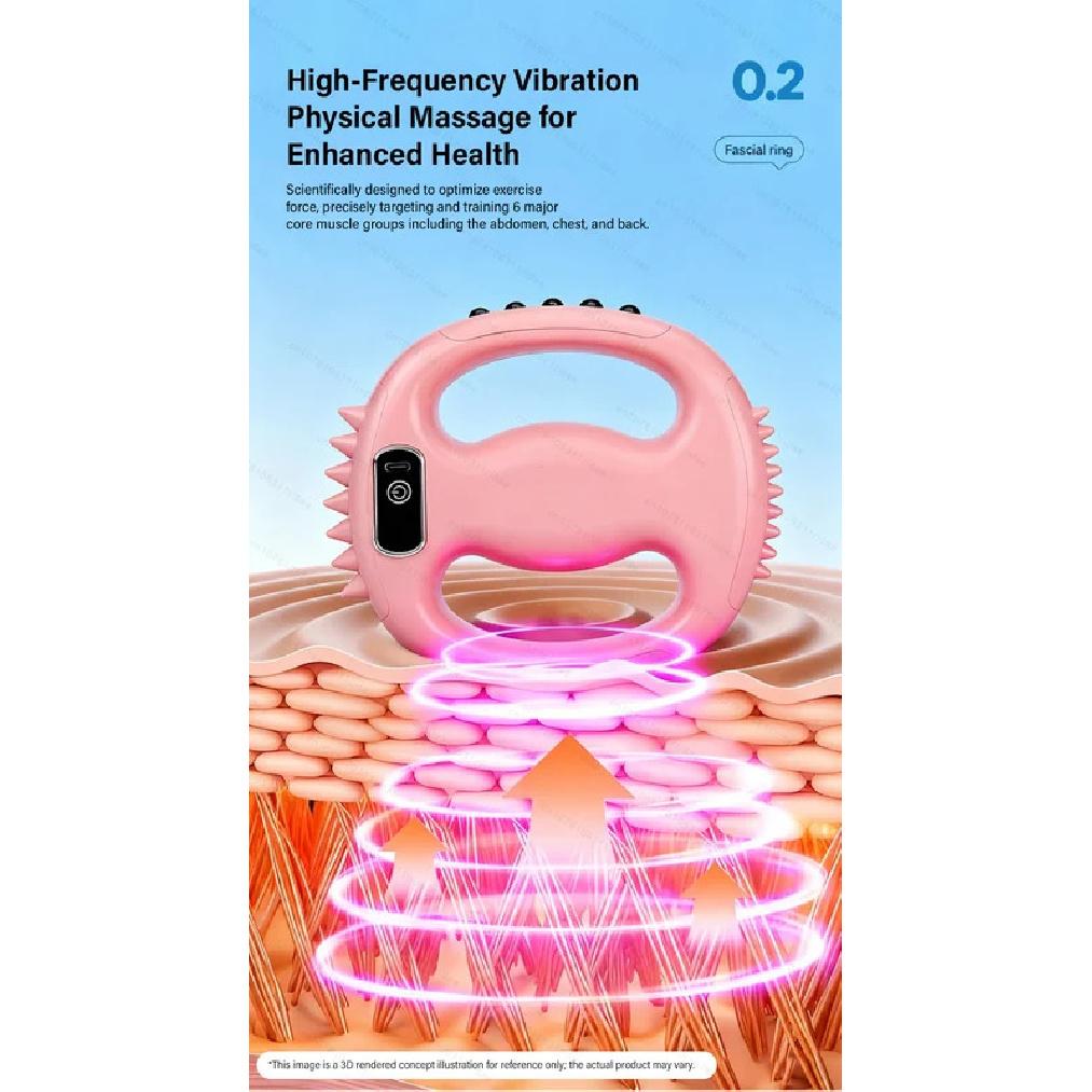 Elektrisk Kroppsfasciaring Fitness Massagering Vibration Kroppsformande Massager Mage Buk Midja Djupvävnadsmassageapparat