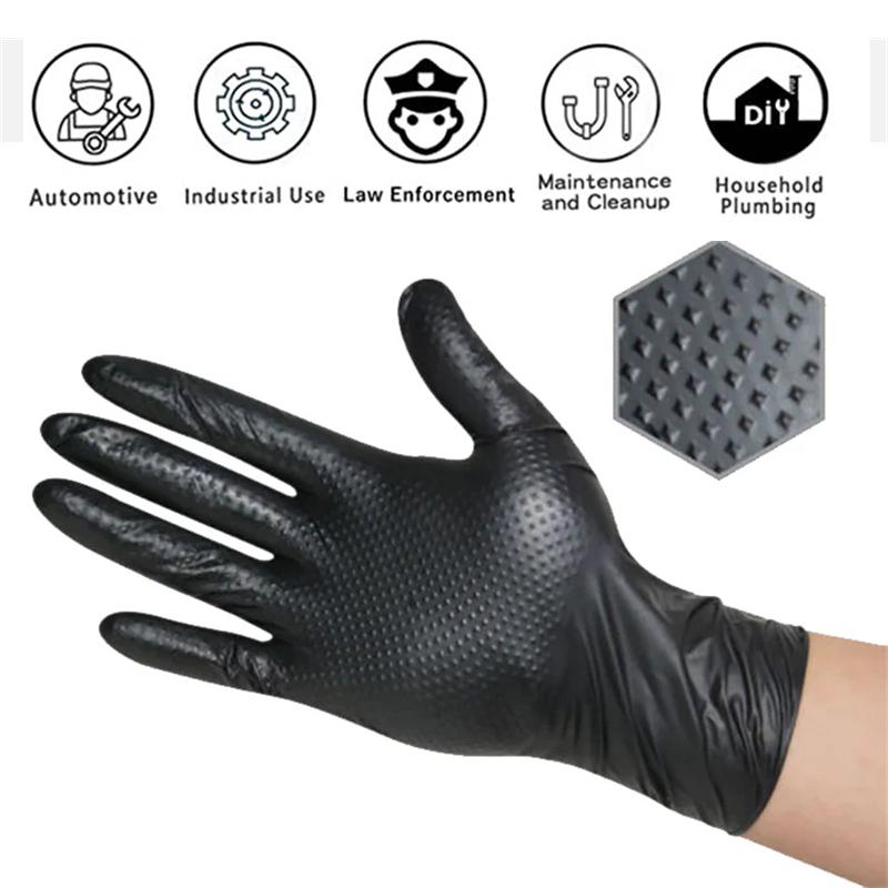 8mil Heavy Duty Nitrile Gloves Disposable Gloves for Household Cleaning Kitchen Gardening Beauty Nail Salon Tattoo Work Gloves