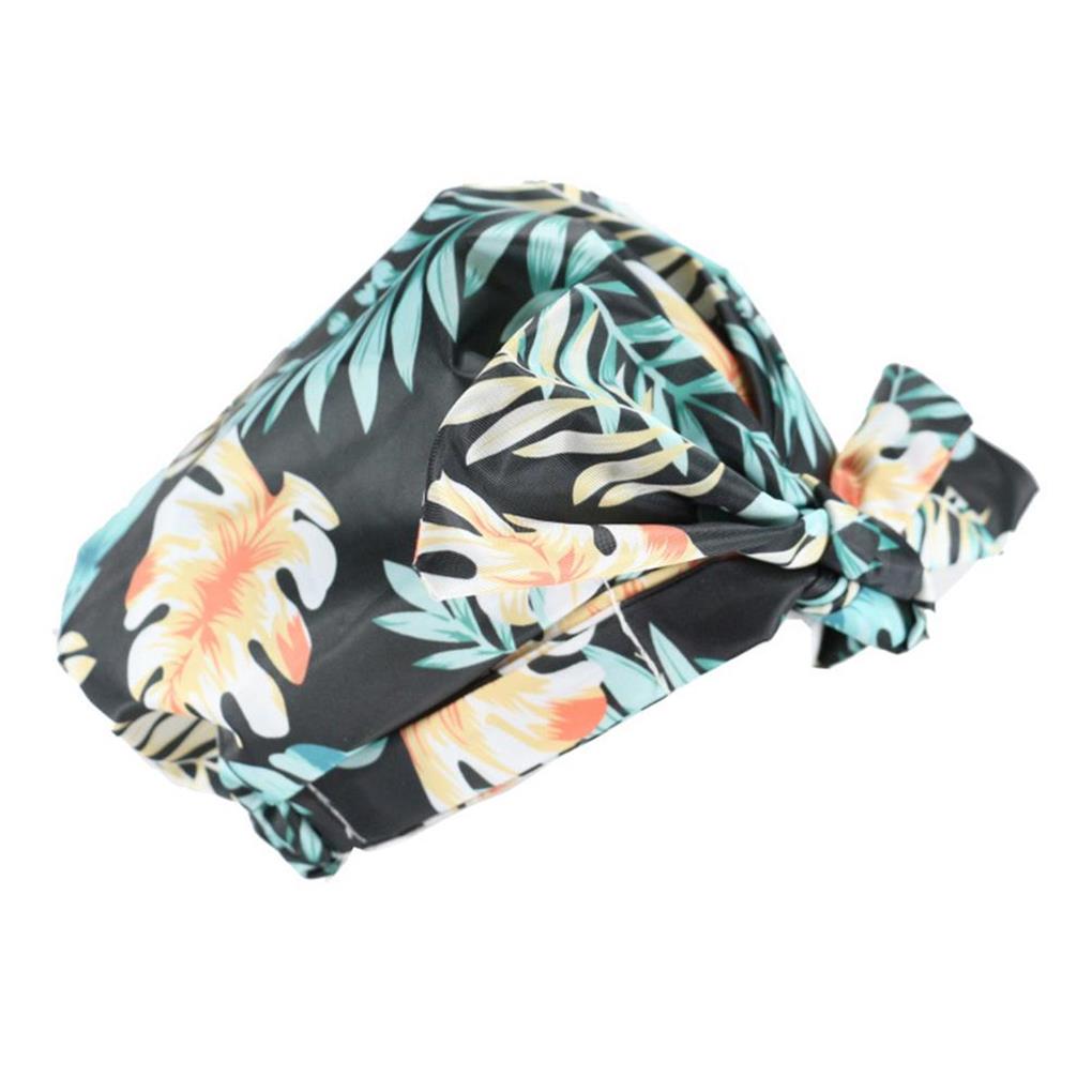 Shower Caps Stylish Ladies Home Reusable Hair Wrap Exquisite Pattern Elastic Waterproof Bath Hat Bathing Headwear