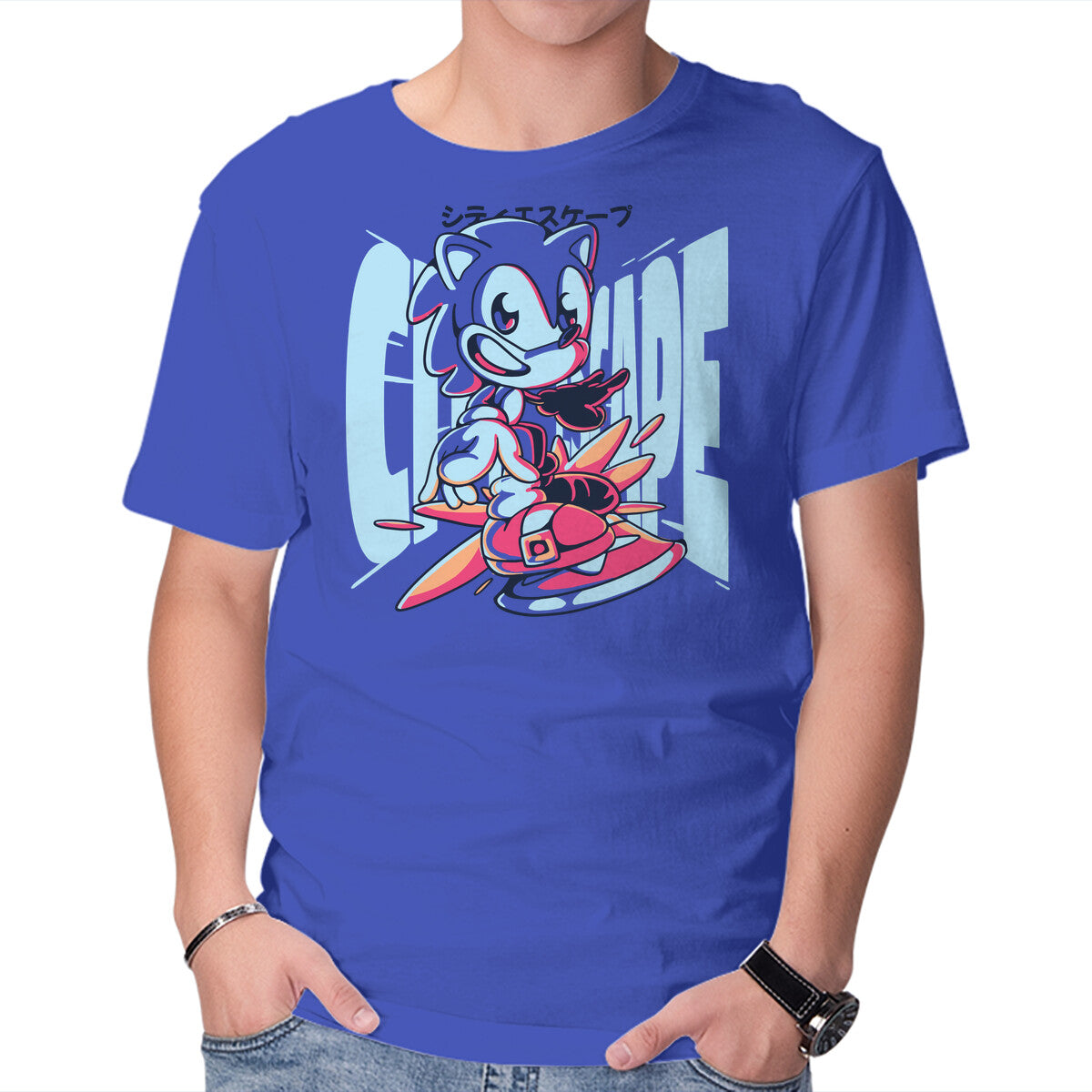 Unisex Crew Neck T-Shirt City Escape Graphic Short Sleeve Casual Tee XXL