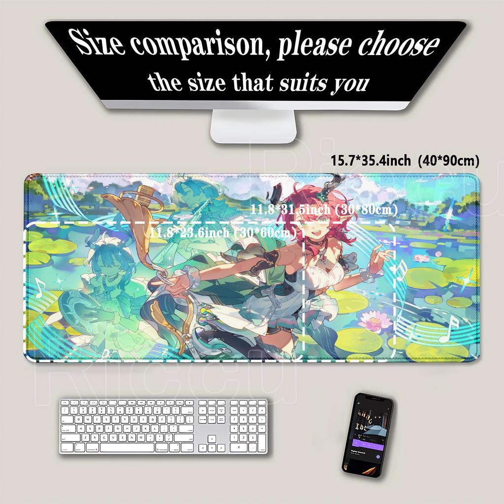 PC Wuthering Waves CIACCONA Mouse Pad PC Parts XXL E-Sports Rug Keyboard Mouse stitch Mouse pad Desk Mats Gaming Accessories