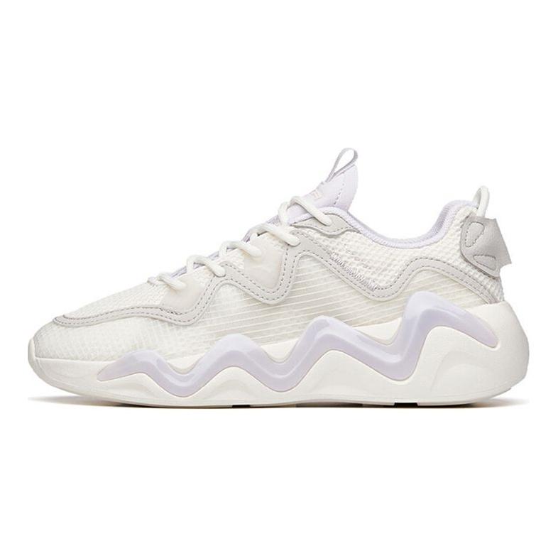 Anta Lifestyle Series Low-Top Sneakers Women Sneakers White Gray Purple 122128841-4