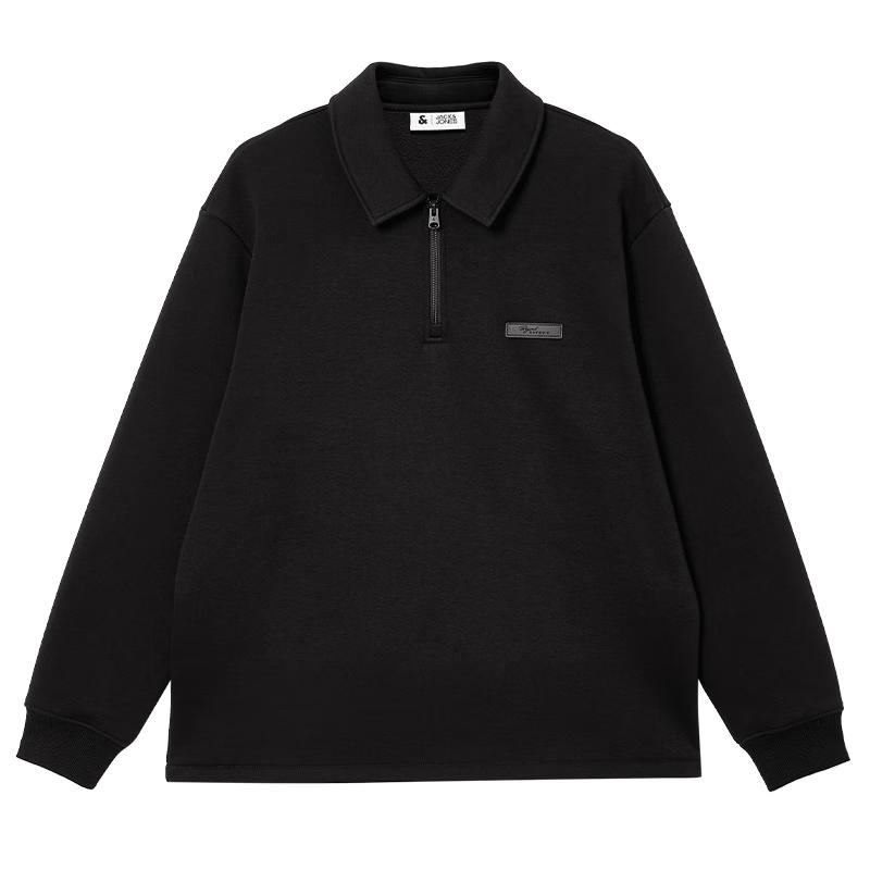 JACK&JONES Men's Loose Fit Collared Sweatshirt