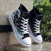 2026 Spring Men's High-Top Canvas Shoes - Trendy, Versatile, Fashionable Casual Footwear