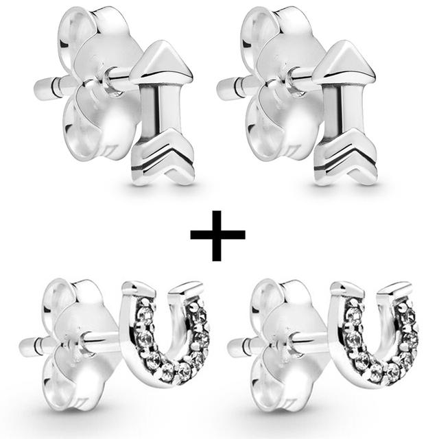 2 Paare/los Silber Überzogene Kristall Stern & Mond Blume Stud Ohrringe Für Frauen Frau Kubikzircon Weiblichen Ohrringe Bijoux Hochzeit geschenk