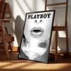 Sexy Female Celebrities Magazine Playboy Canvas Painting Poster HD Quality Poster Wall Art Painting Study Room Wall Decor