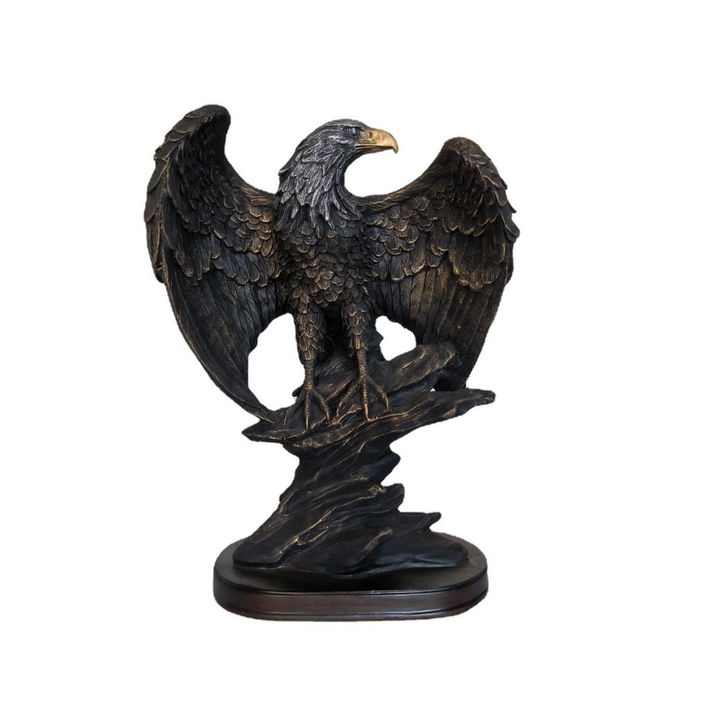 Bronze Resin Eagle Collectible Decorative Eagle Statue Home Decor Office Decor Statue, Art Decor Ornament, Birthday Holiday Gift