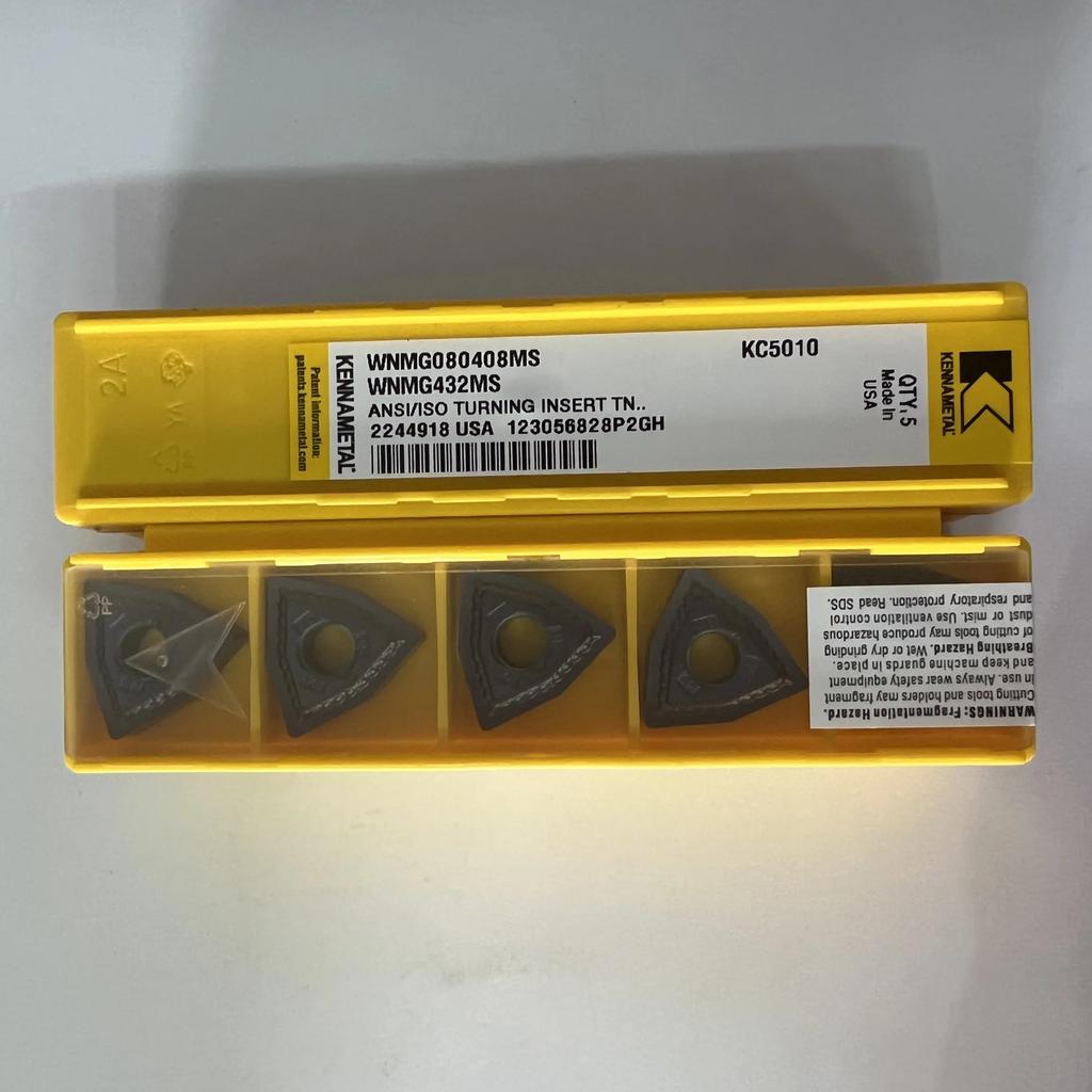 KENNAMETEL / WNMG080408MS KC5010  / Original carbide blade 10 Pcs