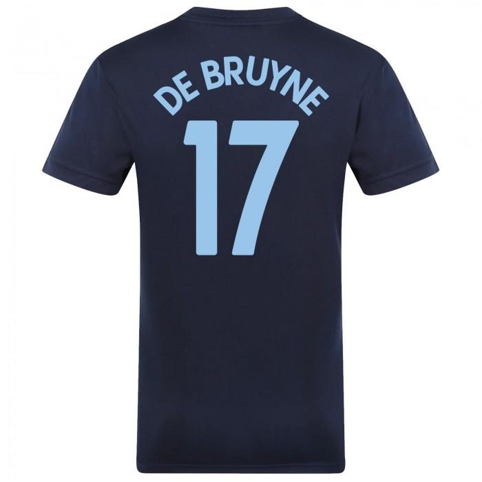 Manchester City FC Mens De Bruyne 17 Polyester T-Shirt
