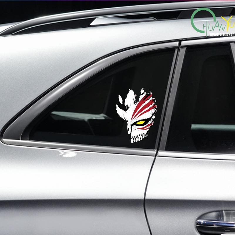 Hollow Car Sticker Death God Kurosaki Ichigo Void Spirit Pressure Mask Electric Car Motorcycle Painted Glass Sticker