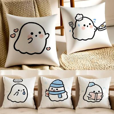 Niedlicher Geist Kissenbezug Hausstaubmilbenabweisend Unsichtbarer Reißverschluss Sofa Bett