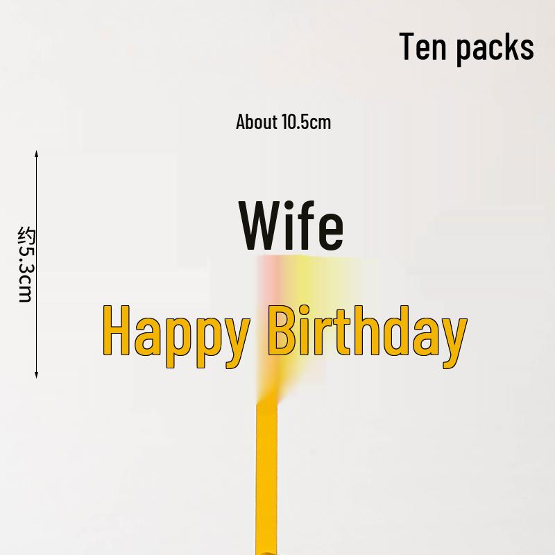 50 Stück Goldene Acryl-Kuchenstecker - Geburtstag, Festival, Muttertagsfeier