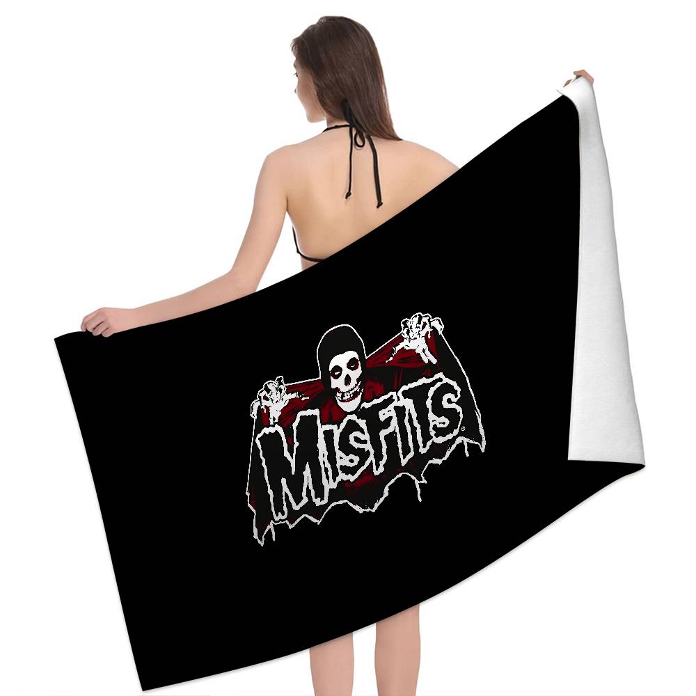 Asciugamano da Spiaggia in Microfibra Fantasia M-Misfits Assorbente Asciugatura Rapida Morbido Asciugamano per Yoga Nuoto Resort Alpinismo