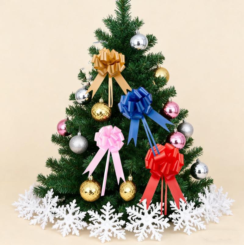 10Pcs Large Ribbon Pull Bows Gift Knot Ribbon Gift Large Pull Bow with Pull Bows with Ribbon Decor Wedding Decor Christma Decor