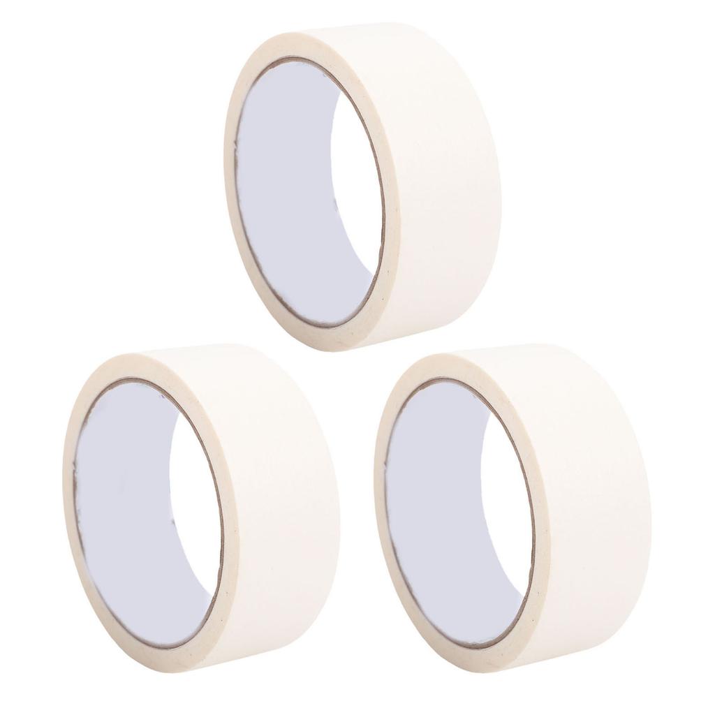 3Pcs Painters Tape Adhesive Masking for Car Painting Manual Grouting Decoration Tool Easy Removal 35mm 20m