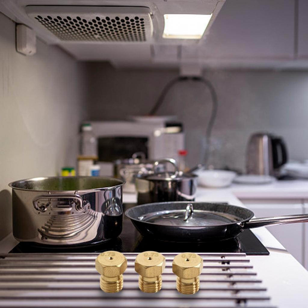 Erdgas-Kochfeld-Umrüstsatz für 5-Flammen-Herde Verbesserte Energieeffizienz