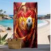 Asciugamano da Spiaggia Stampa Calcio Spagna Asciugatura Rapida Super Assorbente Morbido Asciugamano da Bagno per Nuoto Spiaggia Viaggio Souvenir Regalo