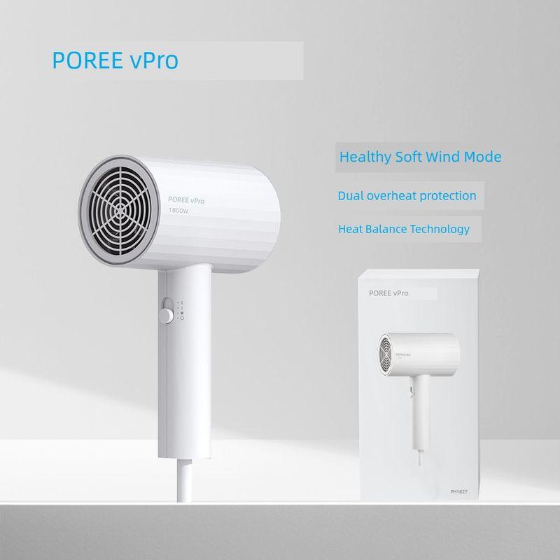 Borui Hair Dryer Household High-Wind Quick-Drying Hair Care Hair Dryer Student Dormitory Household Electric Hair Dryer [Store Manager Recommendation] Ph1627 White