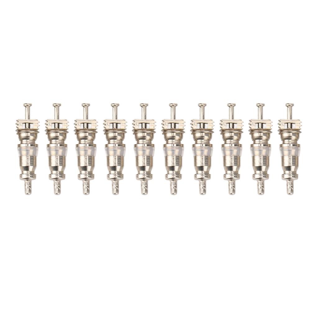 100PCS High Pressure Valve Stem Core Aluminum Alloy Copper Car Air Conditioner Valve Core for R12