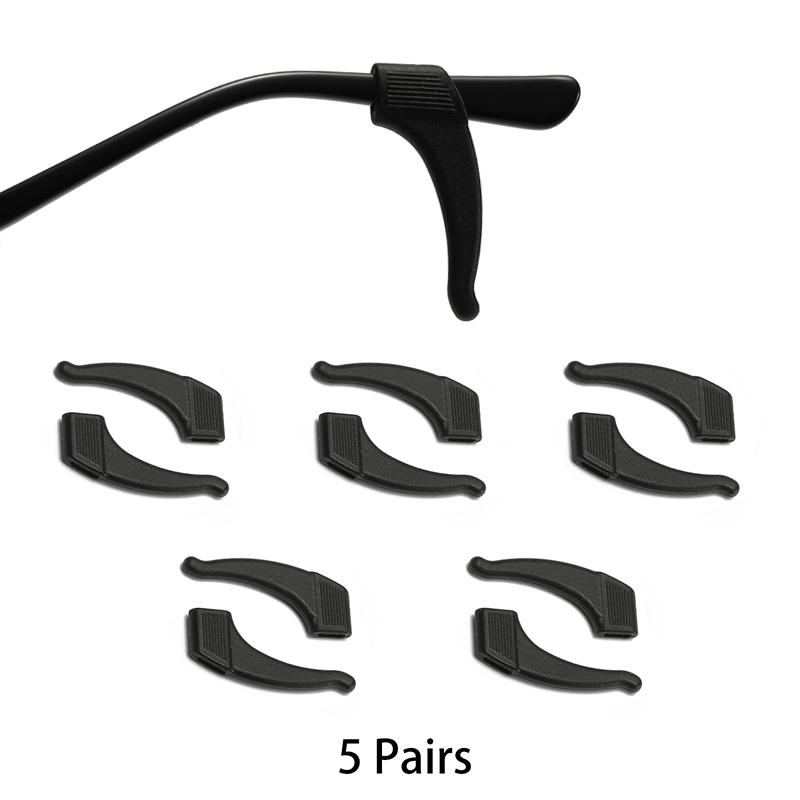 KAMMPT 5/10 Pairs Per Set Glasses Ear Hook New Multi-color Silicone Non-Slip Eyewear Ear Grips Soft Eyelasses Leg Fixing Hooks