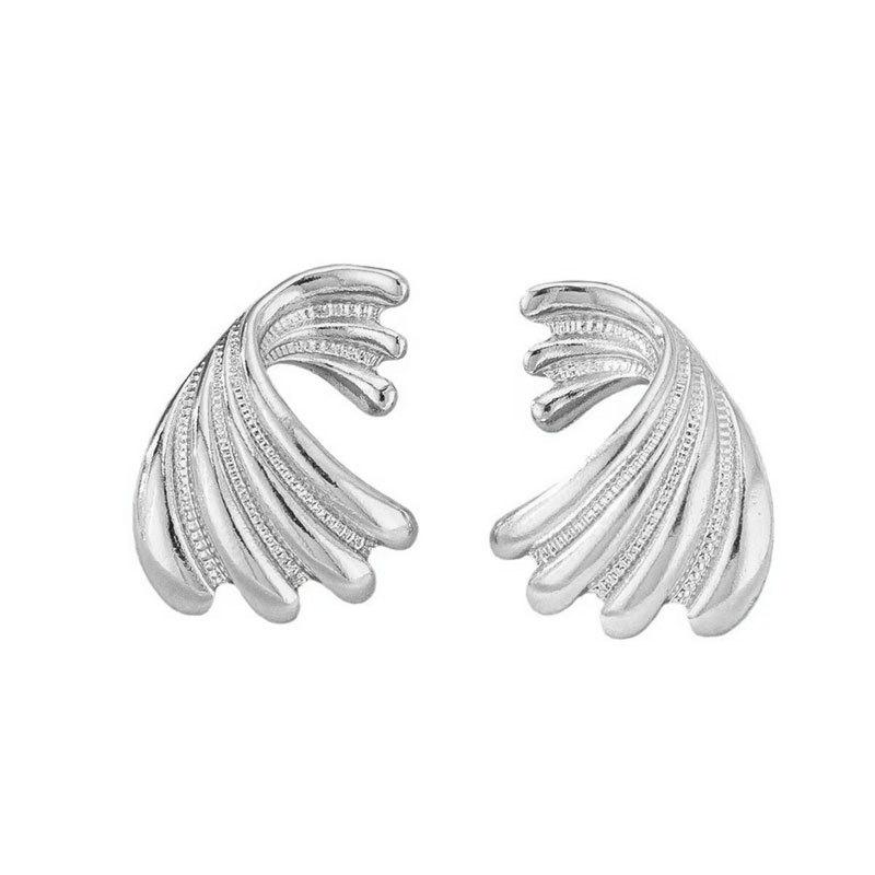 Exaggerated Personality Leaf Flower Earrings Versatile Temperament Earrings Fashion Premium Earrings