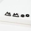 Minimalist Jewelry Hollow Snow Mountain Stud Earrings for Women Men Punk Mountain Peak Earings Holiday Travel Gift