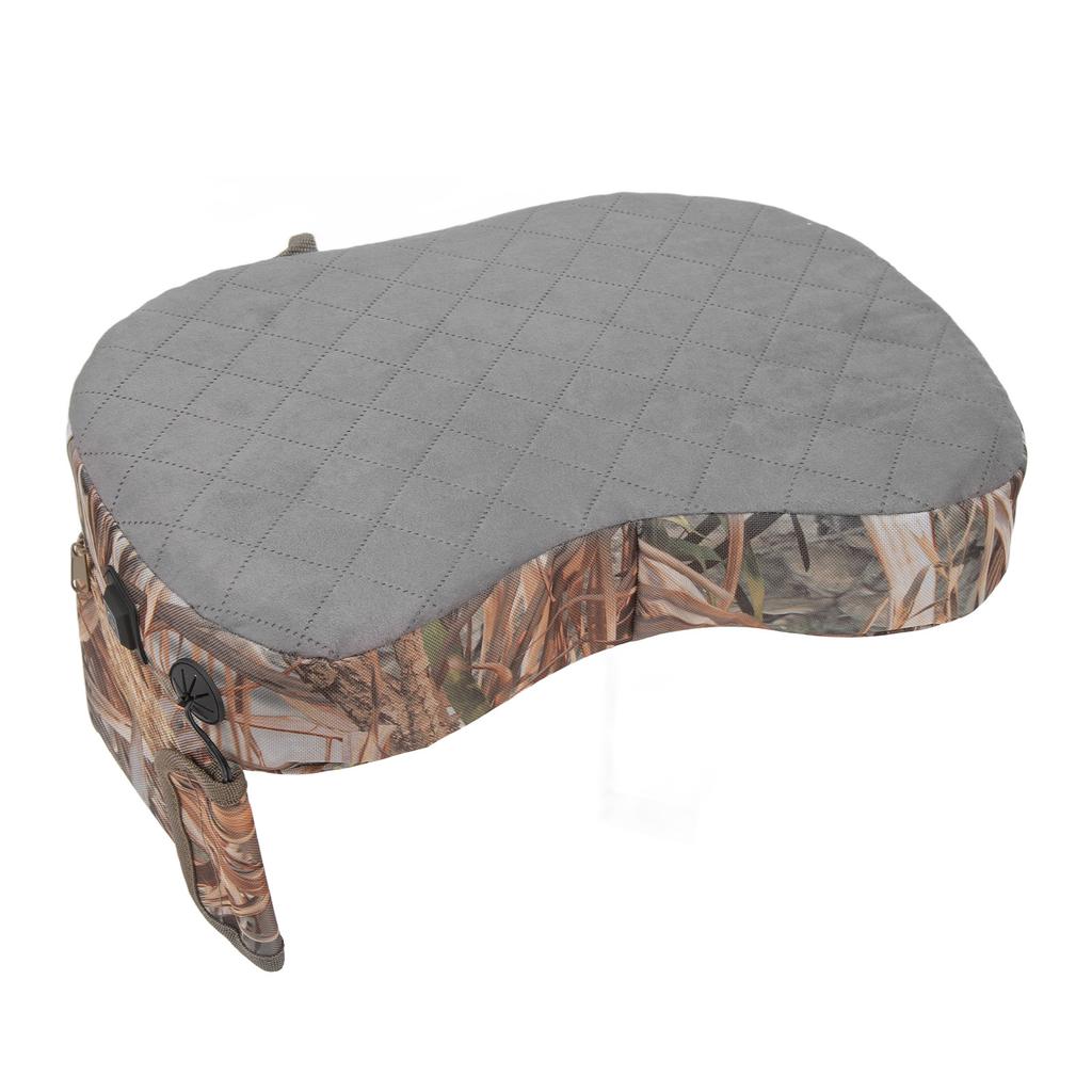 Portable Heating Cushion 3 Gears Soft Camouflage Outdoor Heated Seat Pad for Camping Fishing Concert Reed