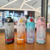 700ML Plastic Water Cup Two-color Cute Sports Kettle Colorful Sports Water Bottle  School