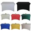 2 Pack 4ft 6ft Black White Spandex Massage Table Cover Wrinkle Free Stretch Fitted Sheet for Wedding Party Christmas Decor