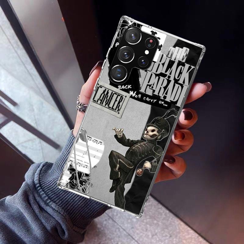 My Chemical Romance MCR Phone Case For Samsung Galaxy S23 S24 S25 Edge S26 Ultra S22 + S21 Plus S20 FE Cover Silicone Print Shel