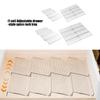 Acrylic Spice Organizers Step Tray Adjustable for Drawer Storage with Simple Setups