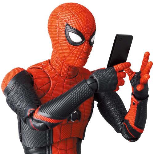 MAFEX No. 194 Spider-Man Upgraded Suit (No Way Home) - Approximately 150mm Tall, Non-Scale, Pre-Painted Action Figure
