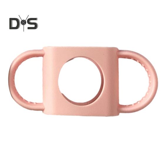 

Крышка ручки для бутылки с молоком, многофункциональная силиконовая, мягкая, безопасная, простая в уходе крышка для бутылки с ручкой, аксессуары для детей светло-розовый