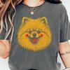 Pomeranian Boho Shirt, Vintage Pomeranian Gift, Cute Dog Tee, Pomeranian Mom T-Shirt, Pomeranian Comfort Colors Tee