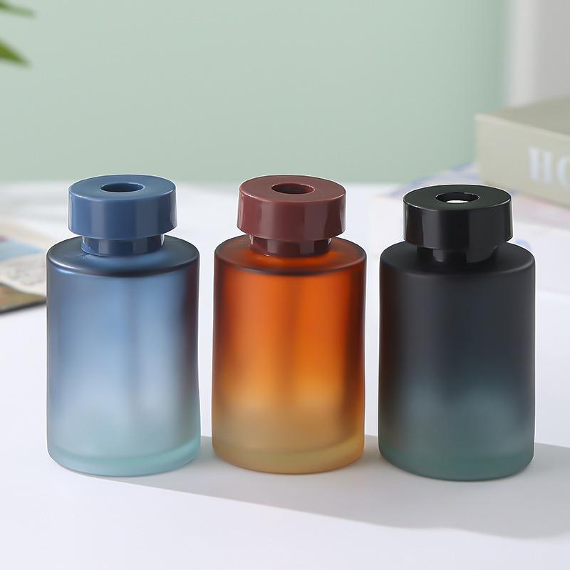 120ml Gradient Frosted Glass Aromatherapy Essential Oil Diffuser Bottle