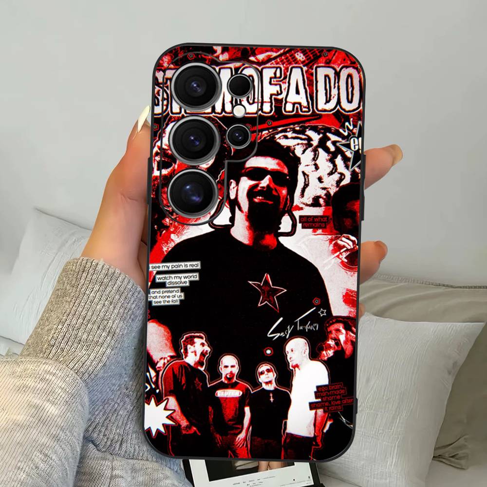 Metal Band System Of A Down Phone Case For Samsung S 24 Fe 25 Ultra Plus 20 Lite 21 30 22 23 24 22 Ultra 5G Fundas