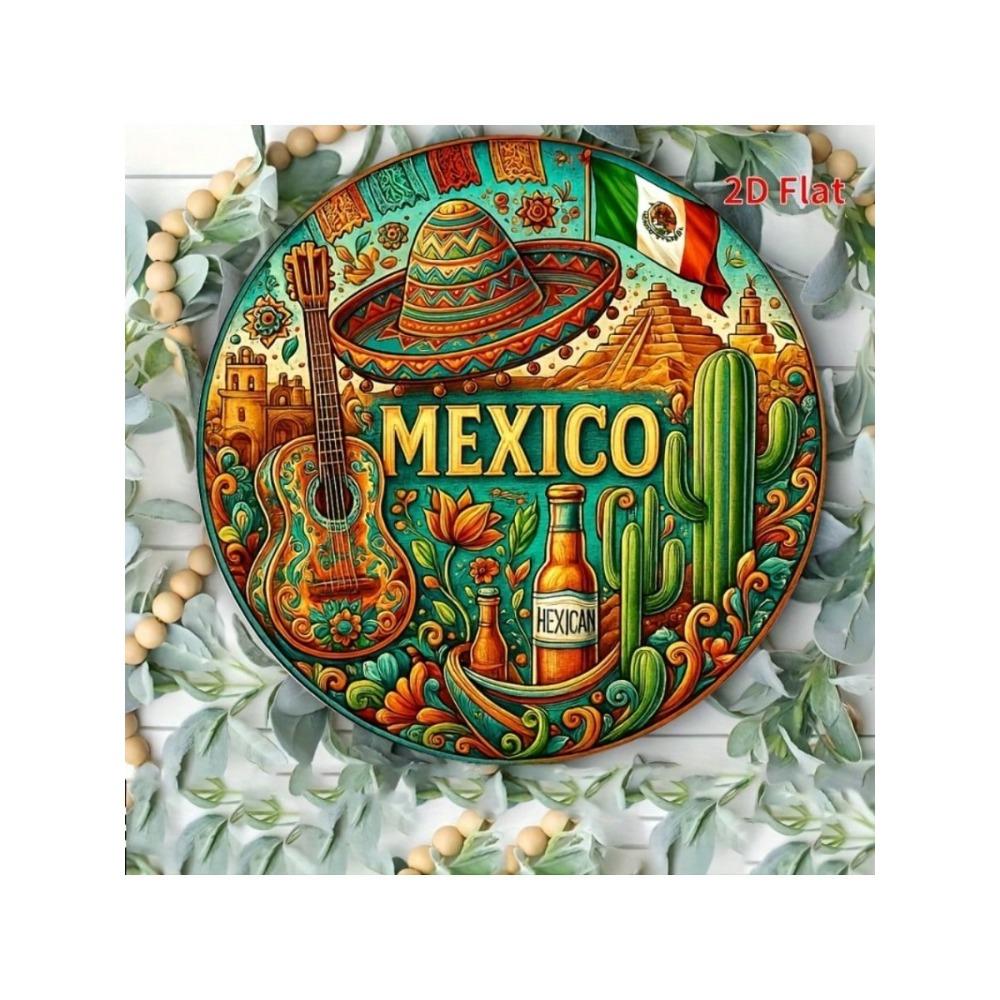 Cactus Cinco de Mayo Metal Wall Art Poster Home Decor