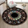 Teppich mit Ethno-Thema Runder Teppich Mandala Runder Teppich Mandala-Muster Rund Beliebter Teppich für Wohnzimmer Heimdeko Geschenk für Sie