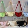 Nylon Duffle Bag For Women Lightweight Casual Singlecompartment With Zipper For Daily Use