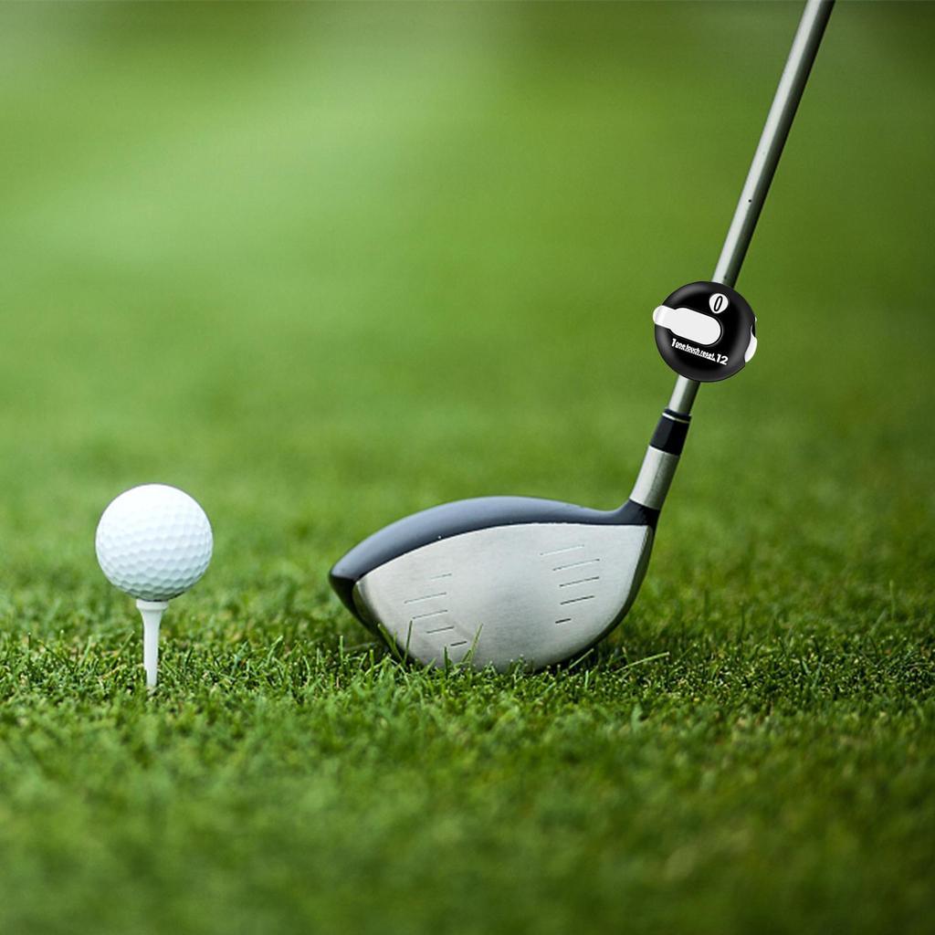 Golf-Scorezähler Einfache Rückstellung Bis zu 12 Schläge Golfschläge Zähler Zählgerät für Putts Trainingszubehör Hilfsmittel