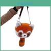 Ailurus Fulgens Cartone Animato Procione Borsa a Tracolla per Bambini con Peluche per Bambine e Uso Prescolare