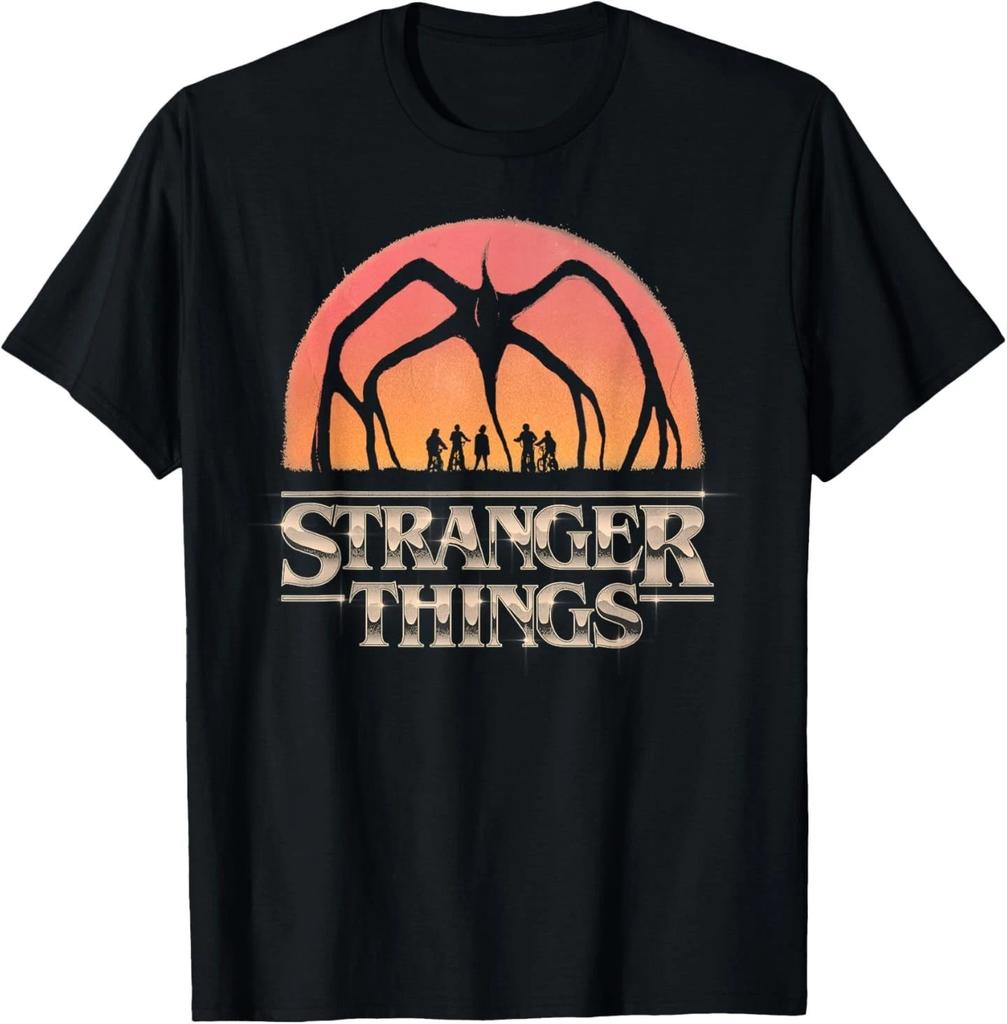 Camiseta Desgastada Stranger Things Temporada 5 Mind Flayer Imponente