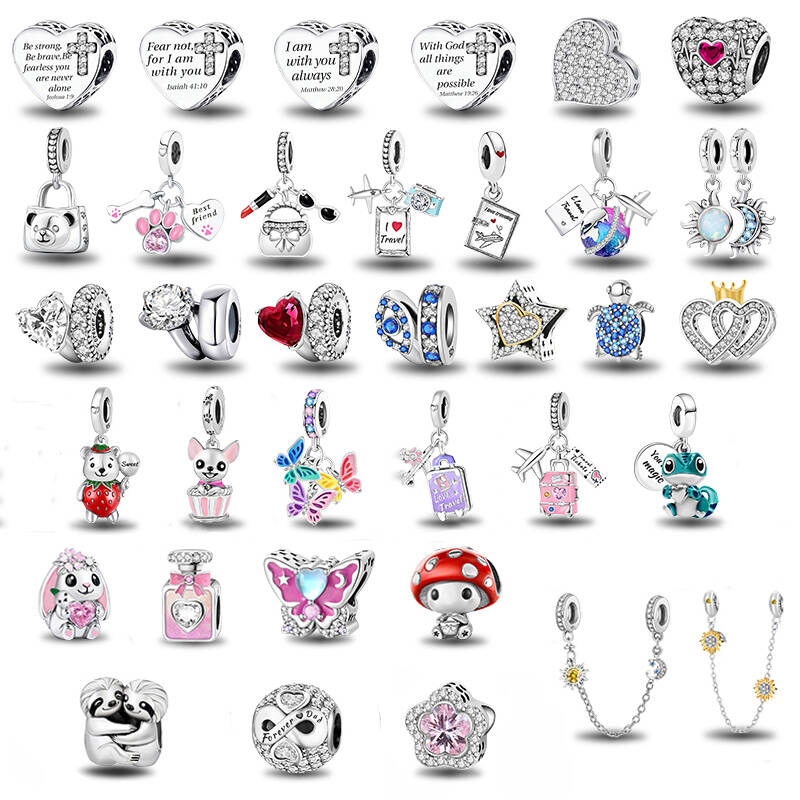 Copper Sun Moon Rose Bear Perfume Charms Beads Fit Diy Bracelet Necklace Making Gift Of High Quality Fine Jewelry