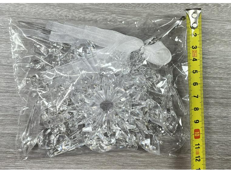 Transparente Acryl Schneeflocken Eiszapfen Weihnachtsdekorationen