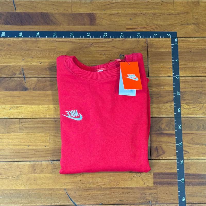 Neuer Herbst Winter Plus Samt Rundhals Hoodie - Einfarbige mit gesticktem Haken Logo