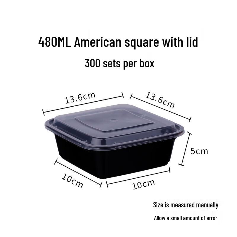 

Thickened Disposable Plastic Meal Containers