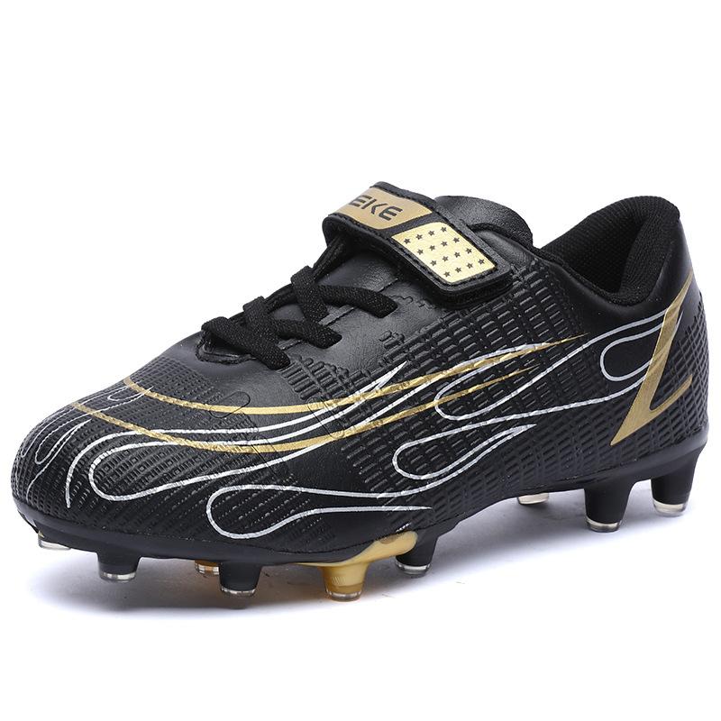 Children's Professional Velcro Spike Broken Ding Football Shoes Boys' Students Breathable Training Non-slip Competition Shoes