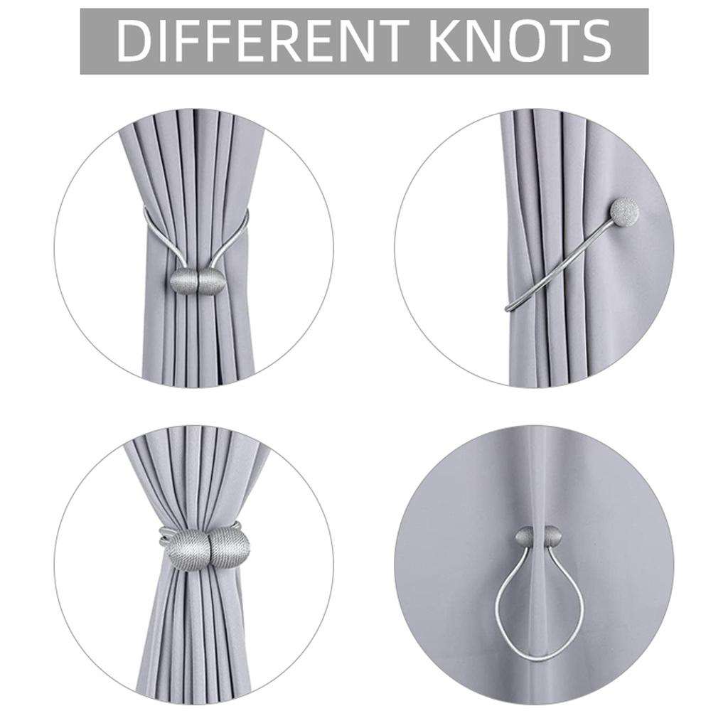 2pcs/pair Magnetic Curtain Tiebacks Earphone Design Curtain Holdbacks Living Room Bathroom Shower Curtain Accessories