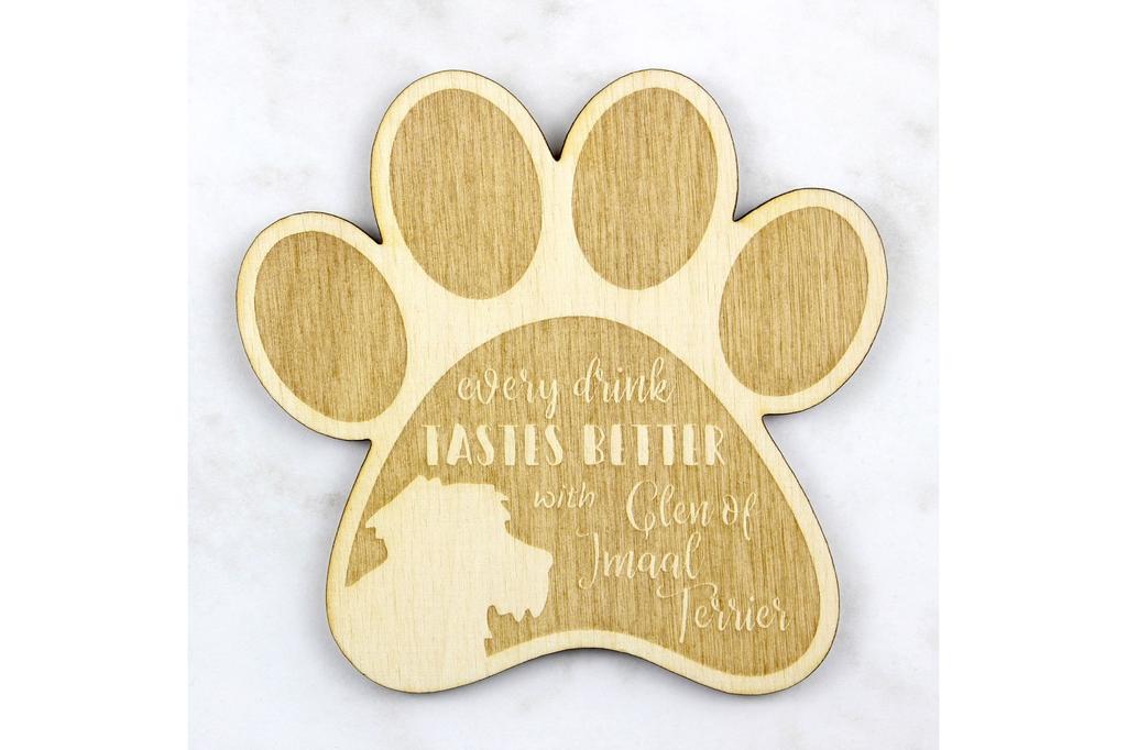 Glen of Imaal Terrier, Irish Glen of Imaal Terrier – Mug coaster, engraved coaster with dog | Art-Dog