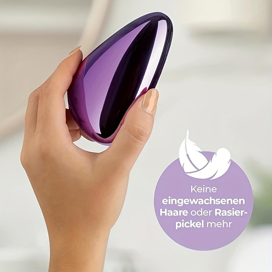 Reusable Waterproof Hair Eraser - Painless Exfoliator for Smooth Skin, Portable Epilator for Back, Arms, Legs & Bikini Area
